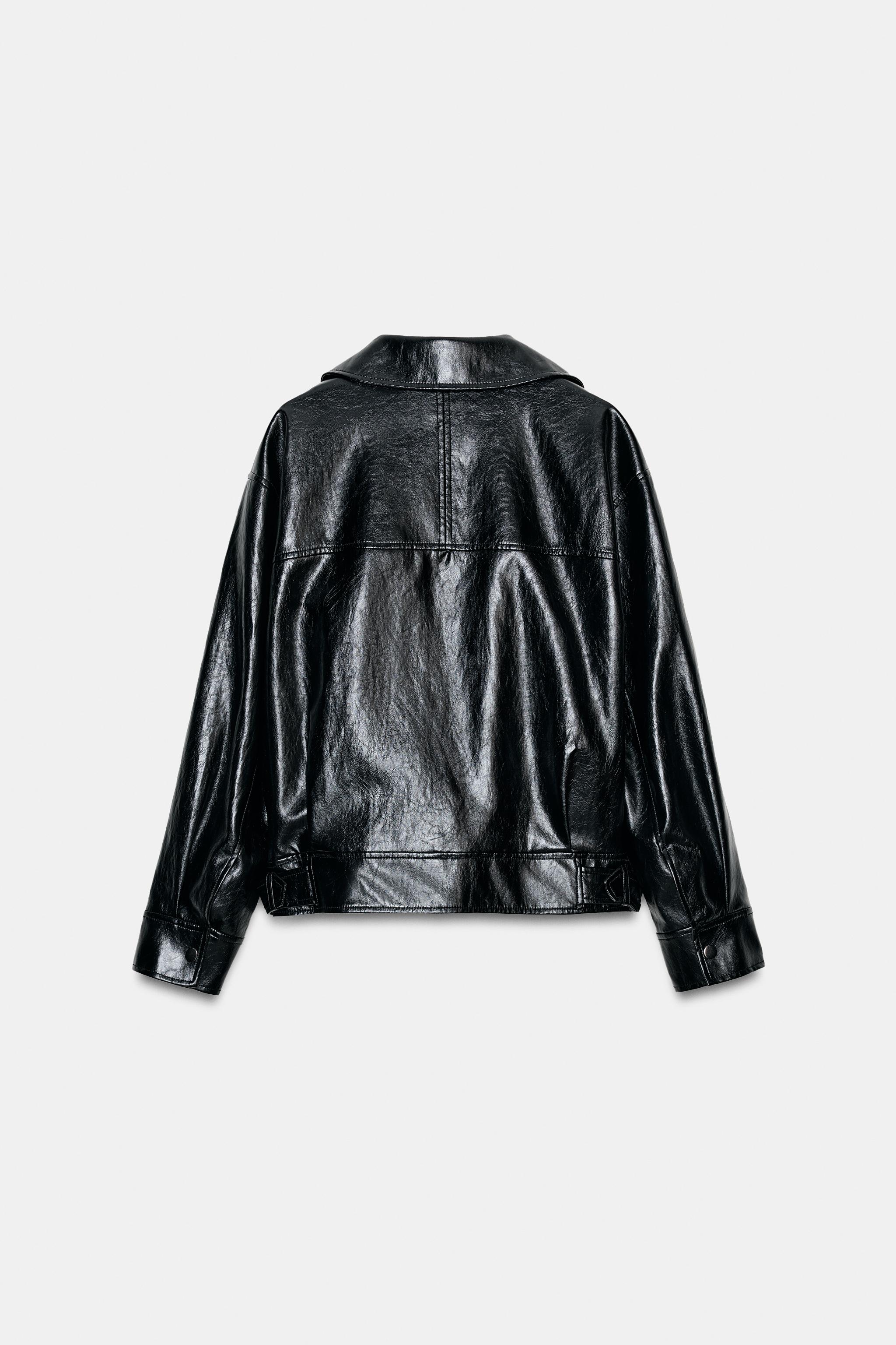 BLOUSON EFFET MATIÈRE SYNTHÉTIQUE ZW COLLECTION